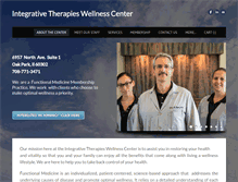 Tablet Screenshot of integrativetherapieswellness.com
